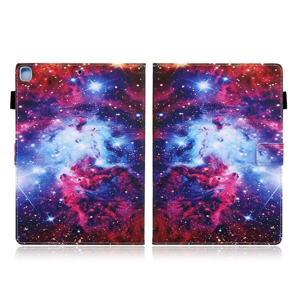 iPad 10.2 (2020) / Air (2019) mønster læder etui - Cosmos Multicolor