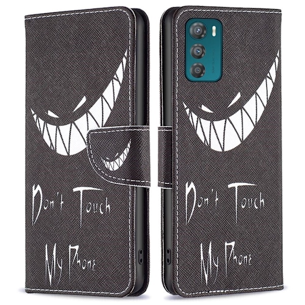 Wonderland Motorola Moto G42 Flip Etui - Don't Touch My Phone Black