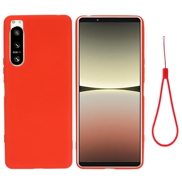 Matte Liquid silikone cover til Sony Xperia 5 IV - Rød Red