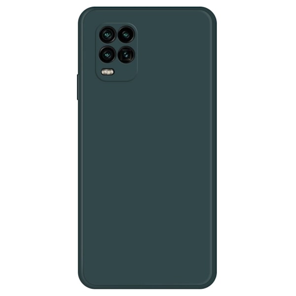 Avfasat gummerat skydd mot dropp för Xiaomi Mi 10 Lite 5G - Svartaktig Grön Grön