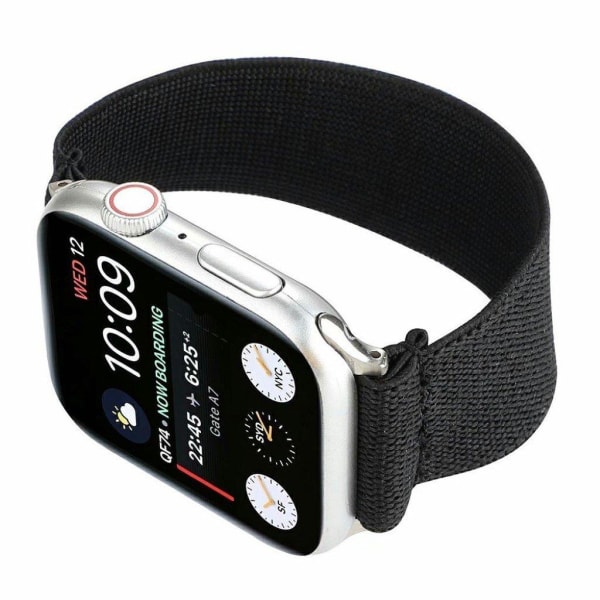 Apple Watch Series 6 / 5 44mm trasa mönster klockarmband - svart Svart