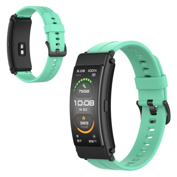 Silikoninen kellonauha Huawei TalkBand B6 / B3 - Syaani Green