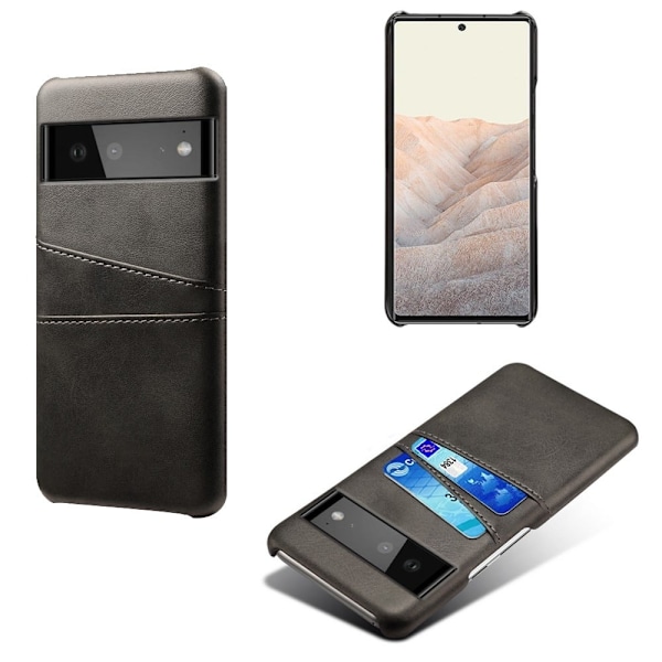 Dual Card Etui Google Pixel 6 - Svart Black
