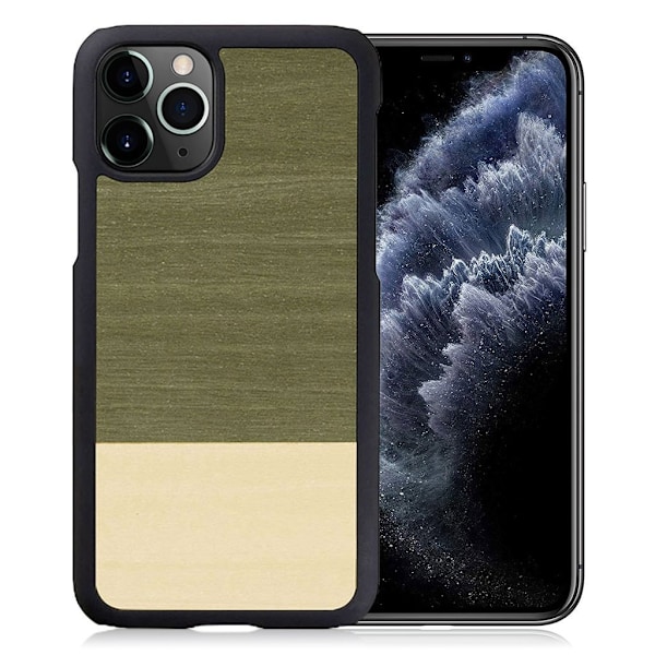 Man & Wood premium etui for iPhone 11 Pro - Einstein Green