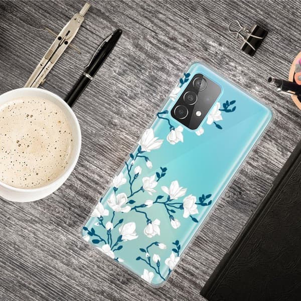 Deco Samsung Galaxy A82 5G Suojakotelo - Flower White