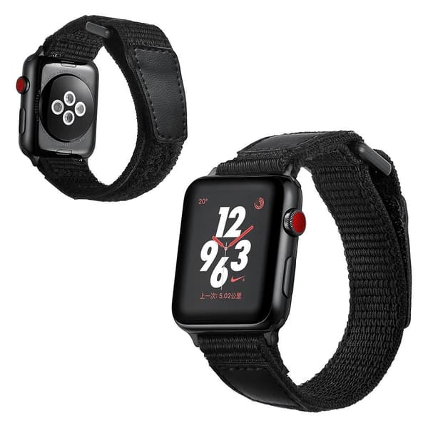 Apple Watch Series 5 40 mm klockarmband i nylon Svart