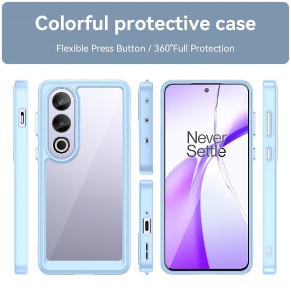 OnePlus Ace 3V älykäs akryylikansi - Sininen Blue