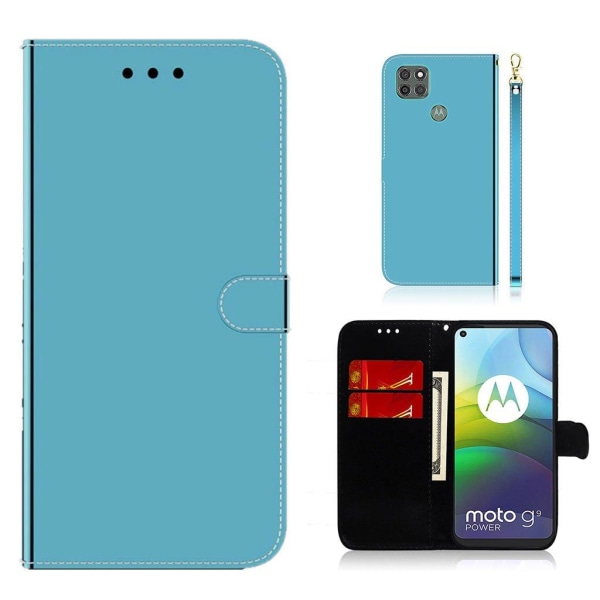 Mirror Motorola Moto G9 Power fodral - Blå Blå