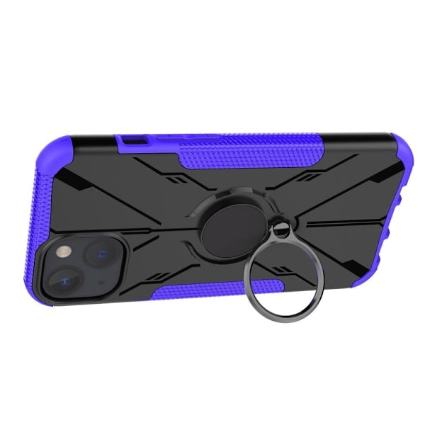 Kickstand-skydd med magnetisk platta för iPhone 13 Mini - Lila Lila