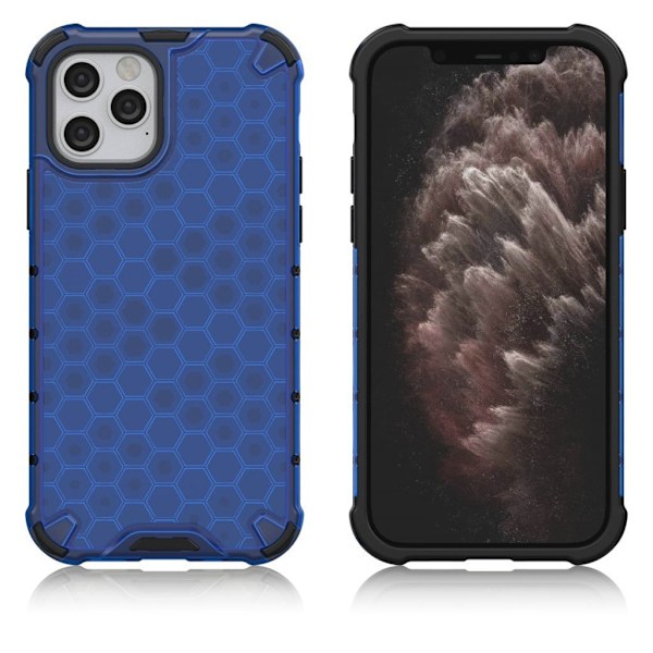 Bofink Honeycomb iPhone 12 / 12 Pro etui - Blå Blue