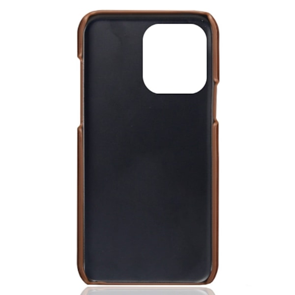 Croco iPhone 14 Pro kotelot - Ruskea Brown