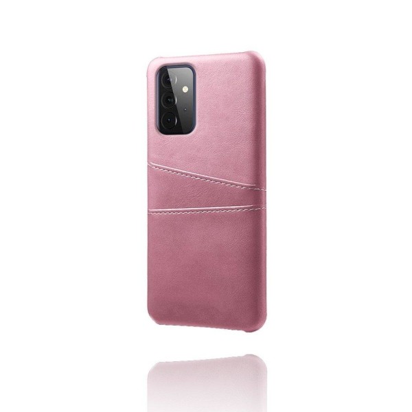 Dual Card Etui Samsung Galaxy A72 5G - Rødguld Pink