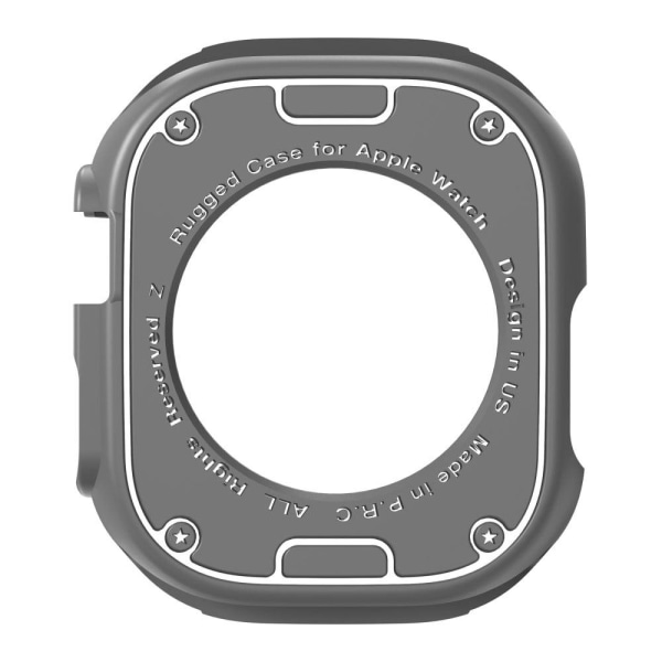 Apple Watch Ultra cabon fiber style cover - Grå Silver grey