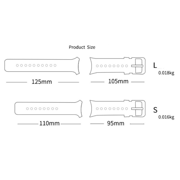 Fitbit Charge 2 smart str. Small silikonerem - Lyserød / Turkis Pink