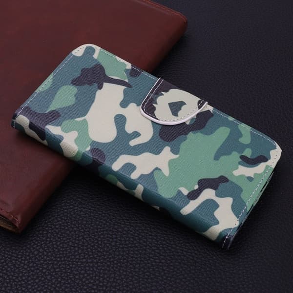Wonderland Samsung Galaxy A03s flip etui - Camouflage Green