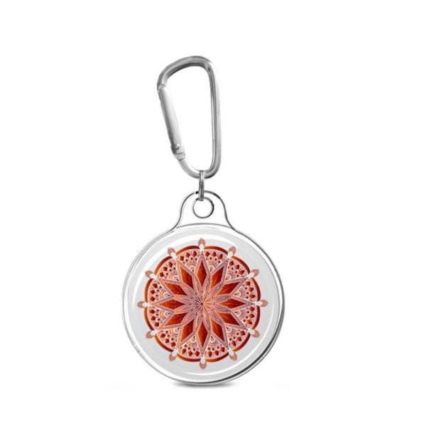 AirTags unique pattern cover with key ring - Illustration Red