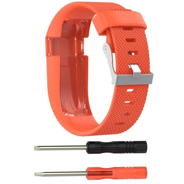 Fitbit Charge HR Stilrent silikon klockband - Storlek S Orange Orange