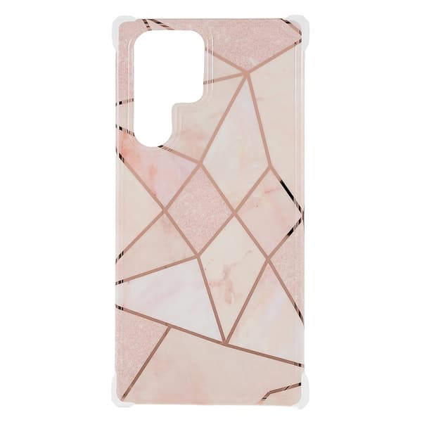 Marble Samsung Galaxy S22 Ultra Etui - Fersken Tile Multicolor