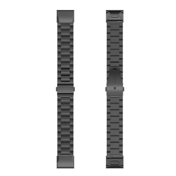 Garmin Fenix 7 / 6 / 5 stainless steel watch strap - Black Svart