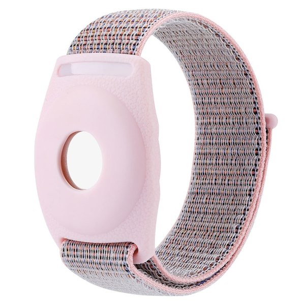 AirTags nylonrem og cover til voksne - Lyserød Pink
