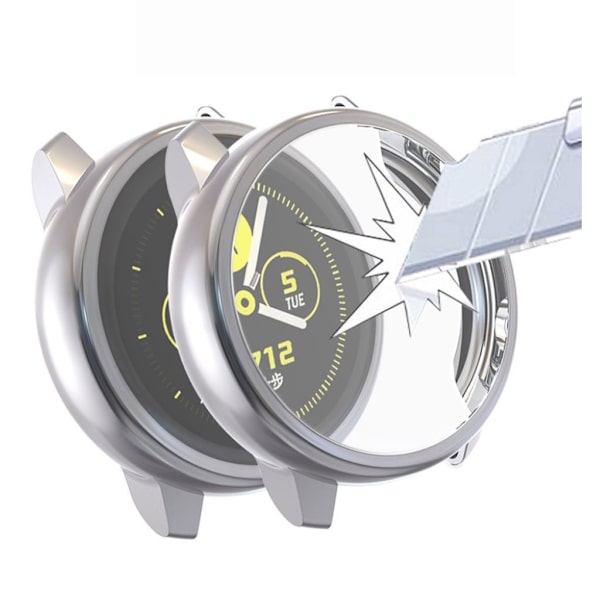 Samsung Galaxy Watch Active galvanisering deksel - Grå Silver grey