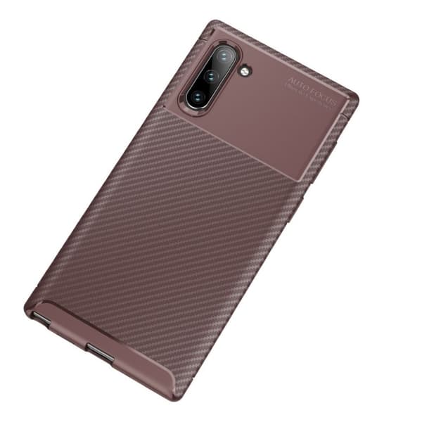 Carbon Shield Samsung Galaxy Note 10 Etui - Kaffe Brown