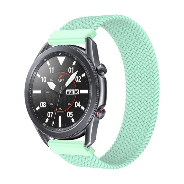 Elastinen nailon kellohihna Samsung Galaxy Watch 4:lle - Papujen Vihreä Koko: M Green