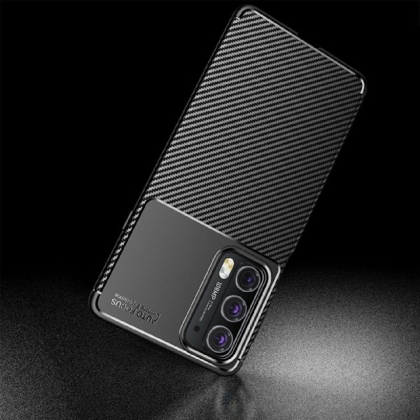 Carbon Shield Motorola Edge 20 Etui - Sort Black