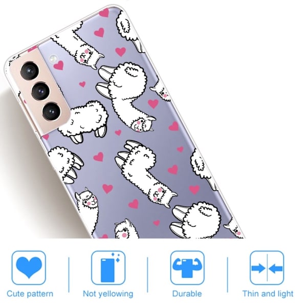 Deco Samsung Galaxy S22 Plus Etui - Får White