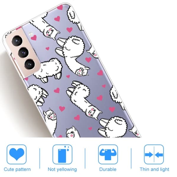 Deco Samsung Galaxy S22 Plus Suojakotelo - Sheep White