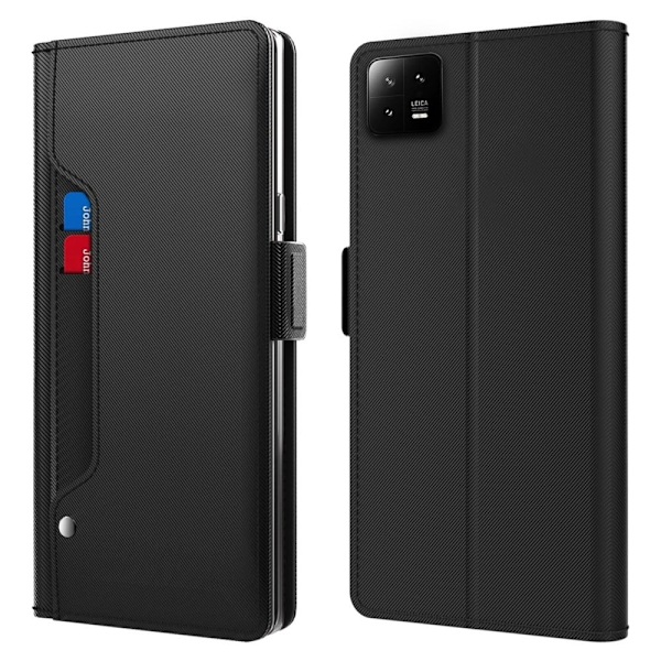 Phone Suojakotelo With Make-up Mirror And Slick Design For Xiaomi 13 - Musta Black