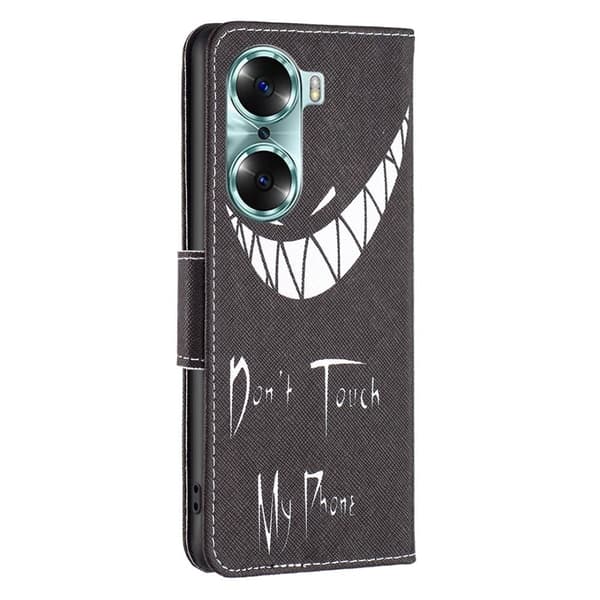 Wonderland Honor 60 flip-etui - Ikke Rør Telefonen Min Black