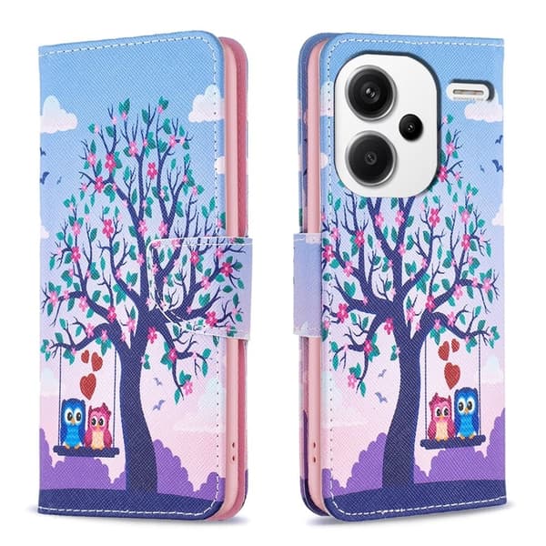 Wonderland Xiaomi Redmi Note 13 Pro Plus fodral -Två Ugglor Blå