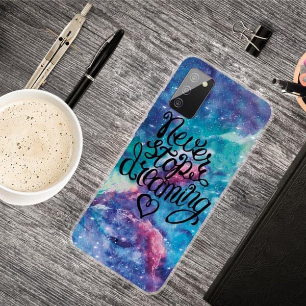 Deco Samsung Galaxy A02s skal - Sluta Aldrig Drömma multifärg