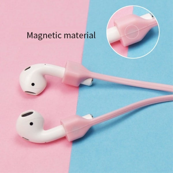 Silicone magnetic hanging rope for AirPods Pro 2 - Rose Rosa