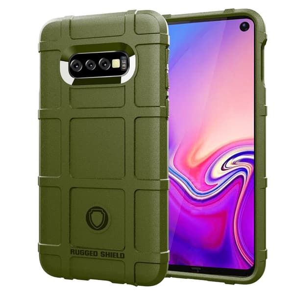 Rugged Shield Samsung Galaxy S10e deksel - Militærgrønn Green
