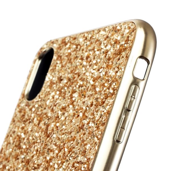 Glitter iPhone Xs Max deksel - Gull Gold