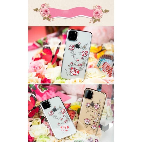 Kingxbar iPhone 11 Pro Fairy Rhinestone Case - Musta Black