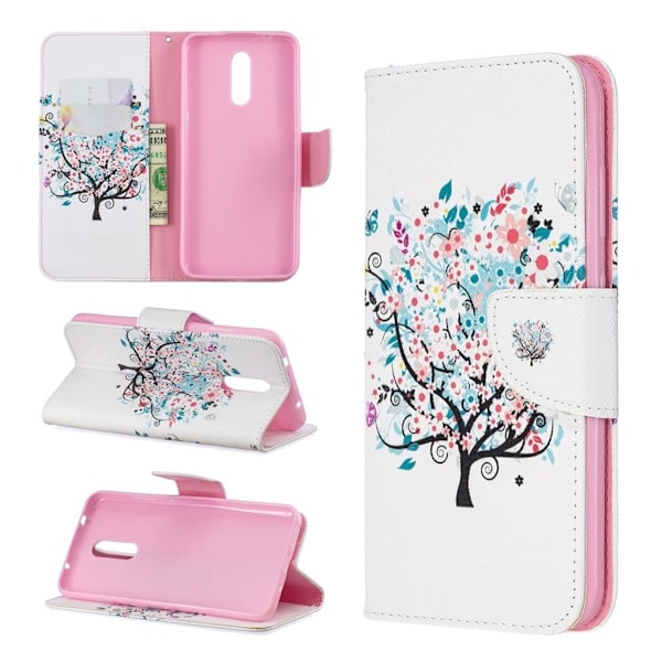 Wonderland Nokia 3.2 flip veske - Blomstrende tre Multicolor