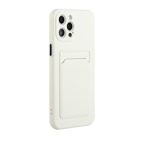 Card Holder Suojakuori For iPhone 12 / 12 Pro - Valkoinen White