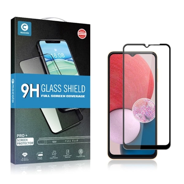 MOCOLO HD Samsung Galaxy A13 4G skærmbeskytter i hærdet glas - Sort Udgave Transparent