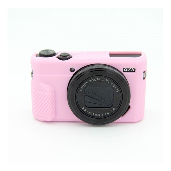 Canon G7X Mark II kameraskal silikon material mjuk flexibel skyd Rosa