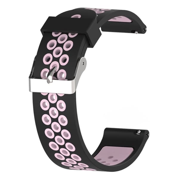 Samsung Galaxy Watch Active to-farvet holdbar Urrem - Sort / Pink Black