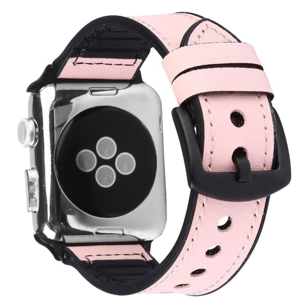 Apple Watch Series 5 44mm genuine leather silicone watch band - Pink