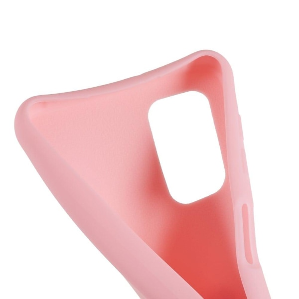Tyndt TPU-etui med mat finish og justerbar strop til Samsung Galaxy M32 5G / A32 5G - Lyserød Pink