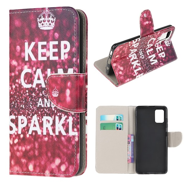 Wonderland Samsung Galaxy A31 Etui - Citat: Keep Calm Red