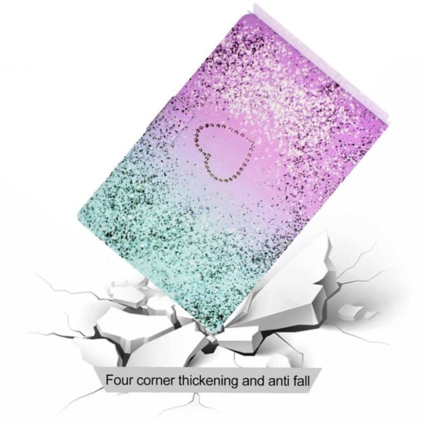 Cool pattern leather case for Lenovo Tab M10 - Love Heart Lila