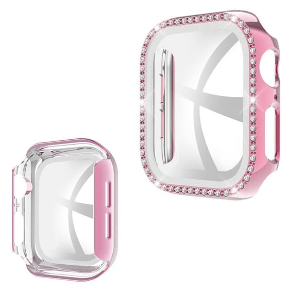 Apple Watch Serie 6 / 5 44 mm strassramme - Rosa Pink