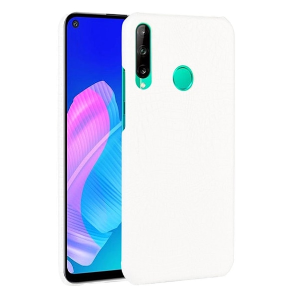 Croco etuit - Huawei P40 Lite E - Hvit White