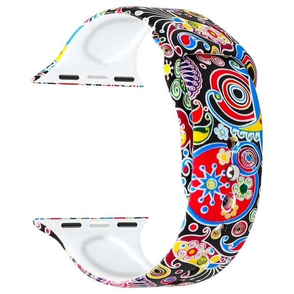 Apple Watch Series 4 44mm -kellon ranneke - Tyyli C Multicolor